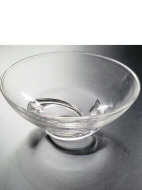 Steuben Spiral Bowl 7" Art Glass Dish #8060 by Donald Pollard vntg 1954 * AS IS*